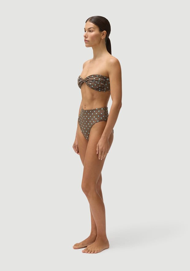 FELLA Brian Bikini Bottom in Blue Polka
