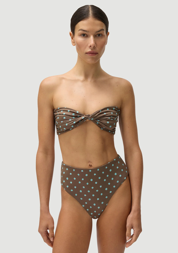 FELLA Brian Bikini Bottom in Blue Polka Iridescent Sea Fremantle Perth