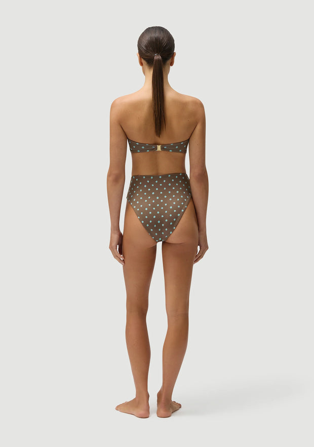 FELLA Brian Bikini Bottom in Blue Polka Iridescent Sea Fremantle Perth