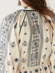 MAISON HOTEL Sole Mio Caroline Dress in Off White Iridescent Sea Perth