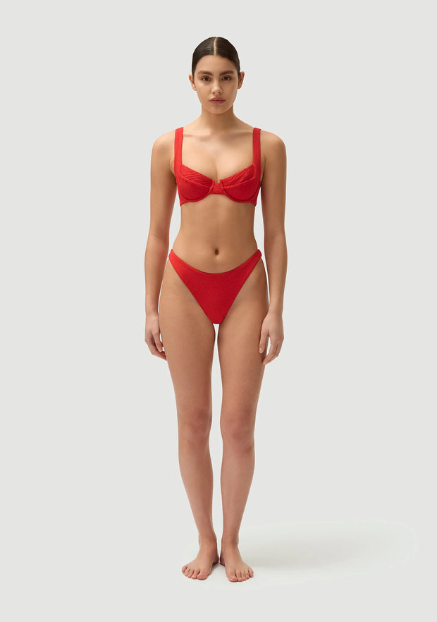 FELLA Casanova Bikini Top in Tomato