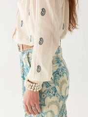 MAISON HOTEL Dylan Blouse in Cachemira Ivory