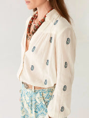 MAISON HOTEL Dylan Blouse in Cachemira Ivory