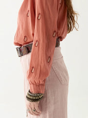 MAISON HOTEL Dylan Blouse in Cachemira Peach