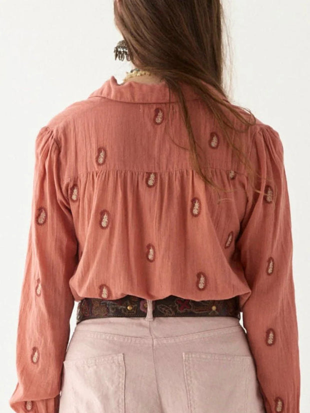 MAISON HOTEL Dylan Blouse in Cachemira Peach