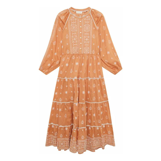 MAISON HOTEL Sole Mio Caroline Dress in Pumpkin