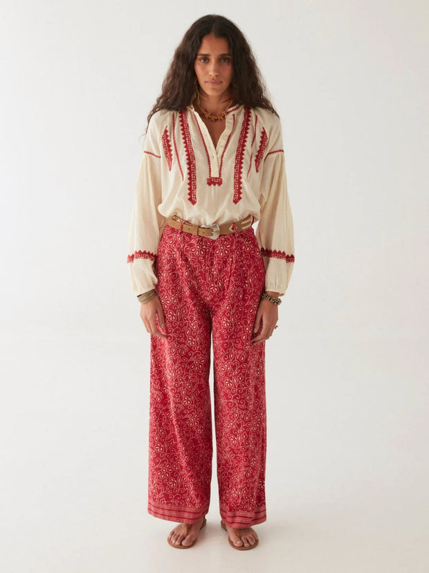 MAISON HOTEL Irina Blouse in Bell Pepper