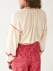 MAISON HOTEL Irina Blouse in Bell Pepper