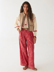 MAISON HOTEL Irina Blouse in Bell Pepper