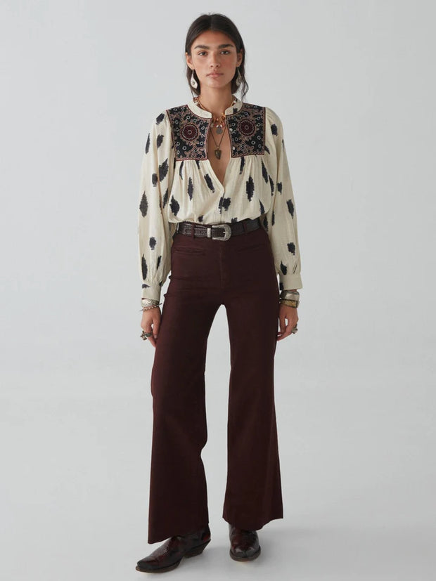 MAISON HOTEL Macarena Blouse in Dust in the Wind