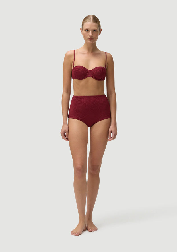FELLA Marco Bikini Bottom in Pomegranate