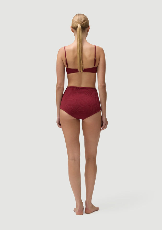 FELLA Marco Bikini Bottom in Pomegranate