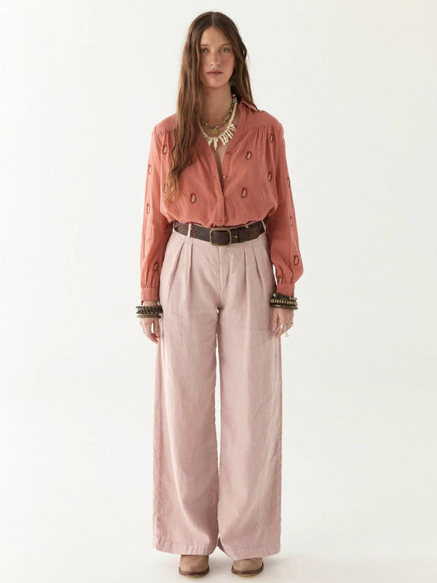 MAISON HOTEL Marisa Pant in Berenson Pink Lady