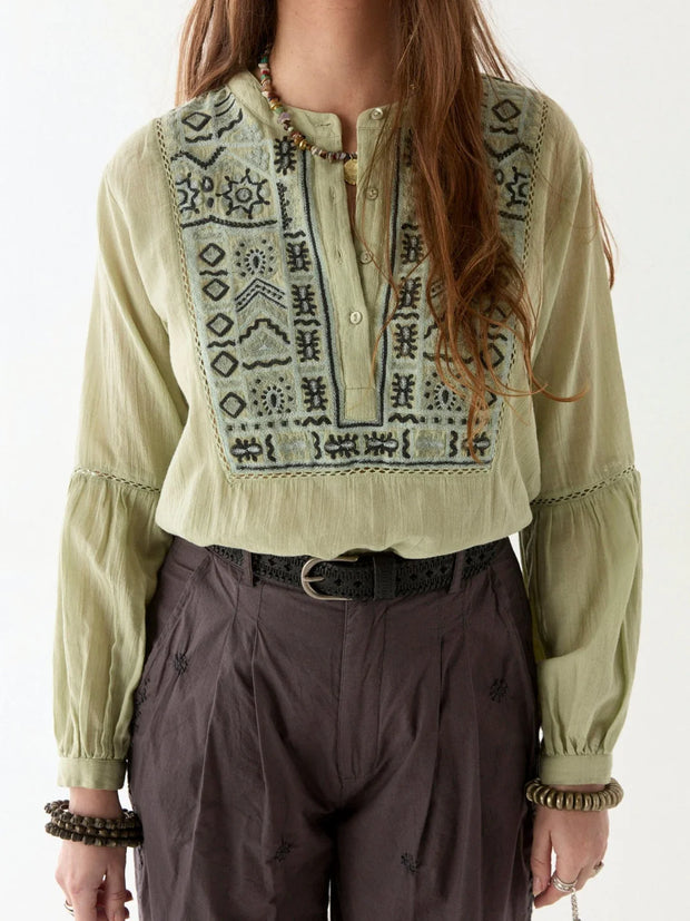 MAISON HOTEL Shanti Blouse in Al Green
