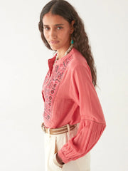 MAISON HOTEL Shanti Blouse in Strawberry fields