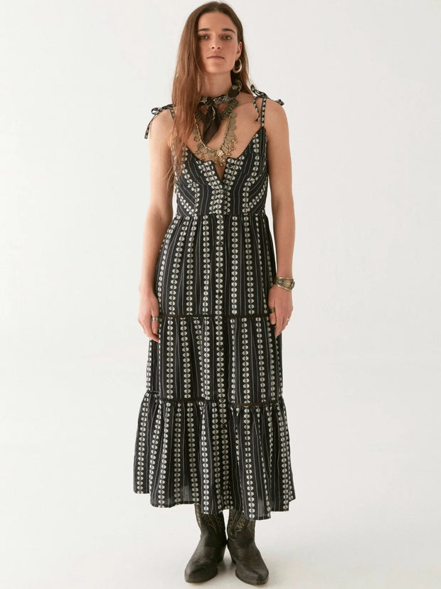 MAISON HOTEL Venus Dress Onyx in Vintage Rock n Roll