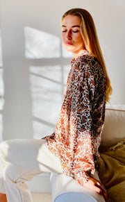 HOTEL The Fleurs Silk Blouse in Sunkiss