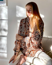 HOTEL The Fleurs Silk Blouse in Sunkiss