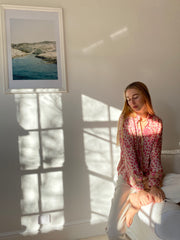 HOTEL The Fleurs Silk Blouse in Soft Pink
