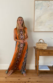 HOTEL Havana Shift Dress - Orange Iridescent Sea Fremantle