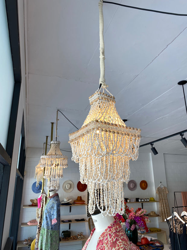 Coastal online shell chandelier