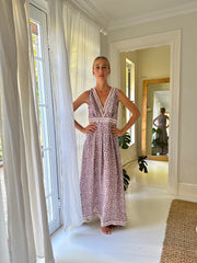 June Silk Dress in Lilac
