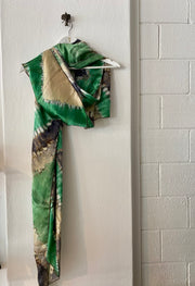 HOTEL Tie Dye Silk Sarong in Leaf